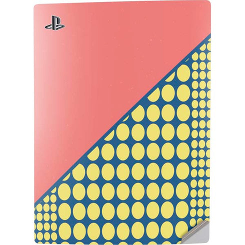 Coral Diagonal Split PS5 Digital Edition Console Skin